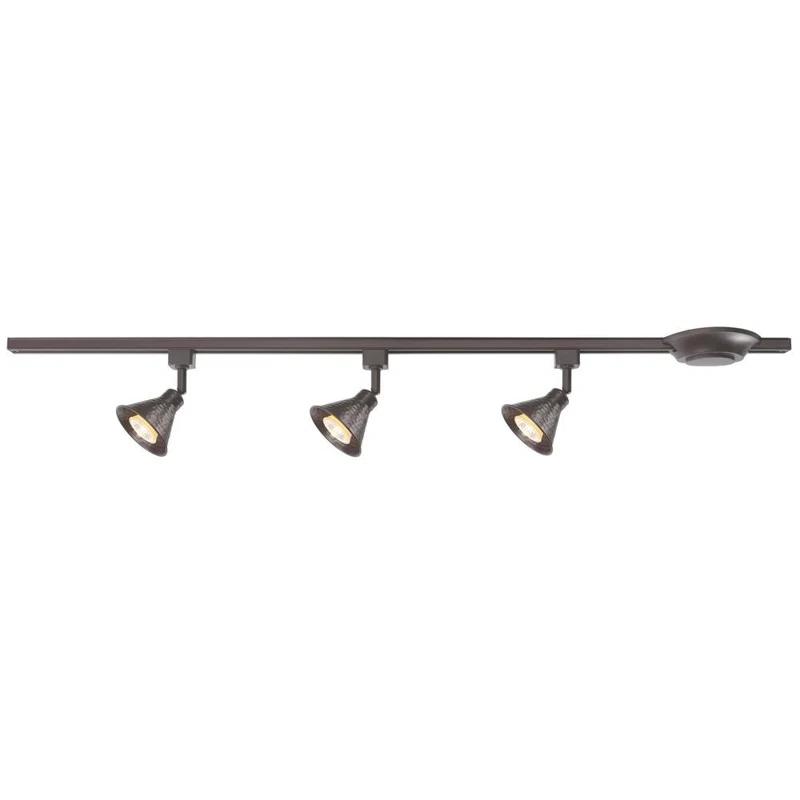 Rainbow Lighting 44'' 3 -Light Track Track Kit with Dimmable and Adjustable Head
