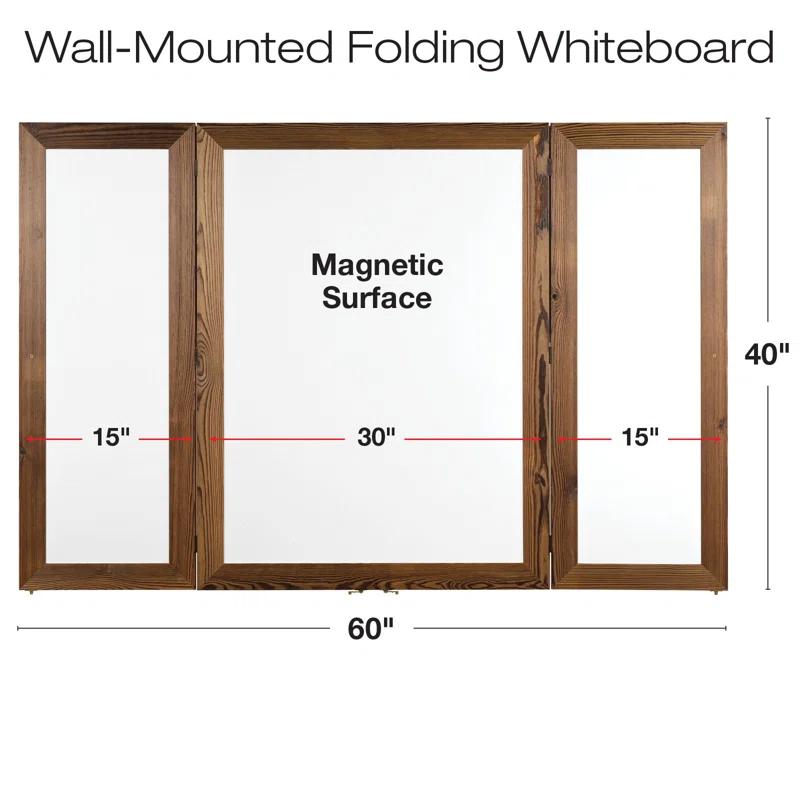 Excello Global Products Wall Steel Magnetic Whiteboard, Dry Erase Board for Wall, Magnetic Whiteboard for Office, Home or Classroom, Durable, Easy to Clean Whiteboard for Wall Use