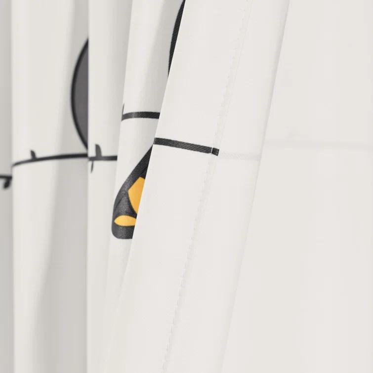 Frifoho Rowley Birds Room Darkening Thermal Rod Pocket Curtain Panels (Set of 2)