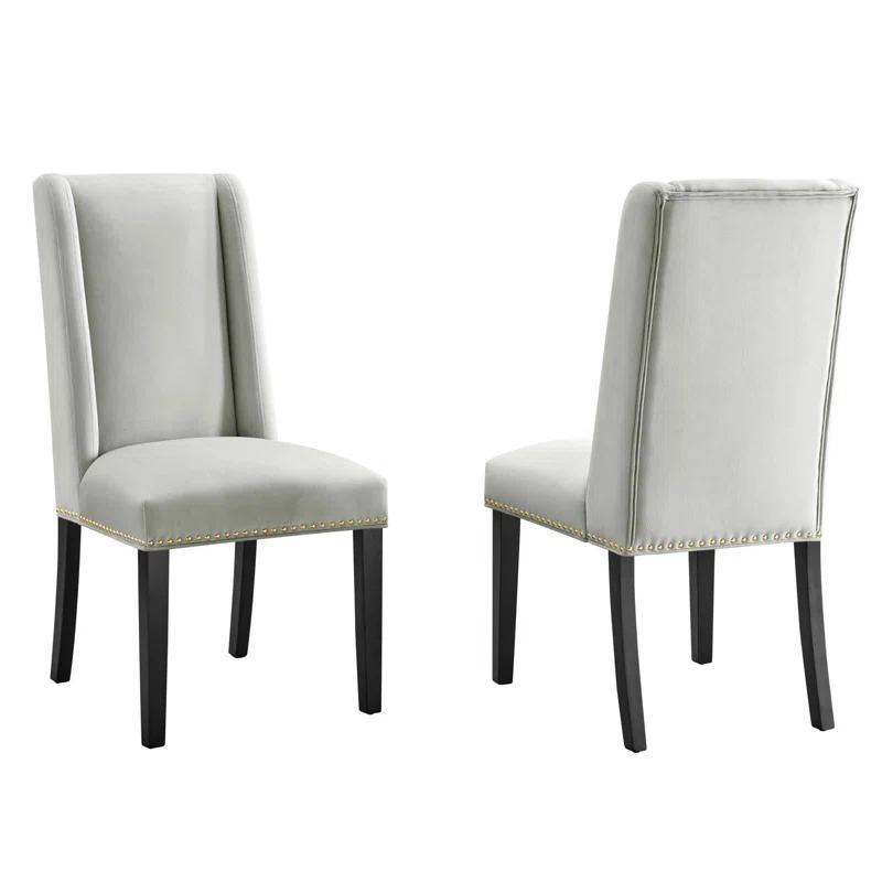 Modway Baron Performance Velvet Dining Chairs by Modway (Set of 2)