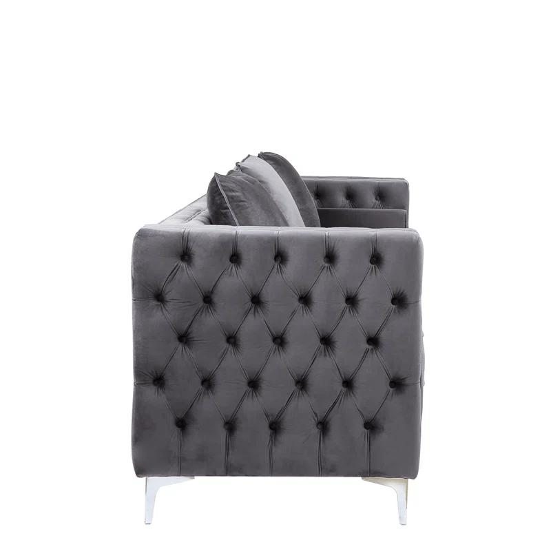 Orren Ellis 103'' Velvet Sofa