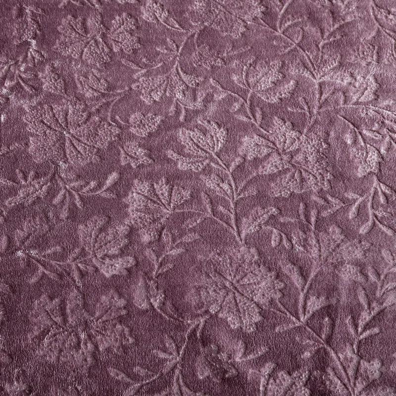 Eddie Bauer Eddie Bauer Woodblock Floral Embossed Signature Plush Throw Blanket
