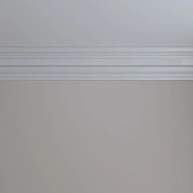 Ekena Millwork 6 1/4"H x 4 3/4"P x 7 7/8"F x 94 1/2"L Alexa Smooth Crown Moulding