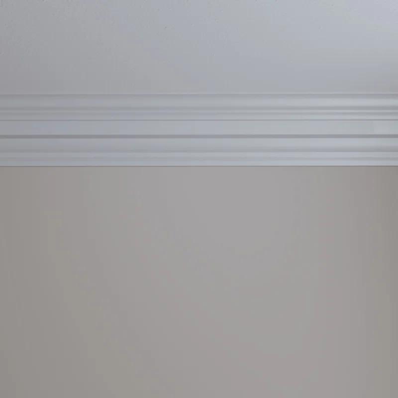 Ekena Millwork 6 1/4"H x 4 3/4"P x 7 7/8"F x 94 1/2"L Alexa Smooth Crown Moulding
