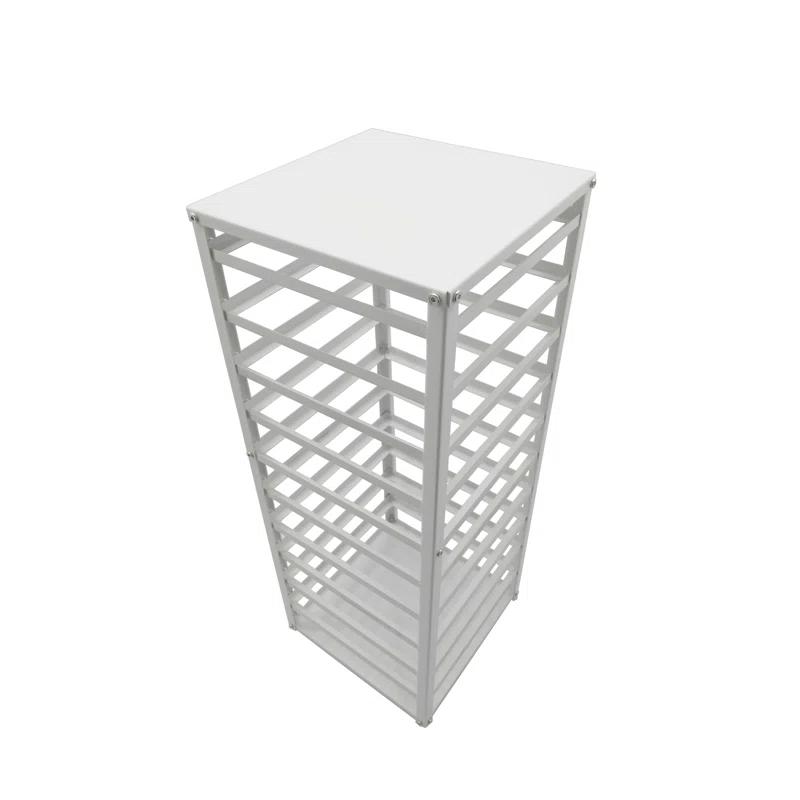 FixtureDisplays Jewelry Displays, Counter top Earring Card Spinning Retail Rack White 12 x 12 x 32" 10 Tiers