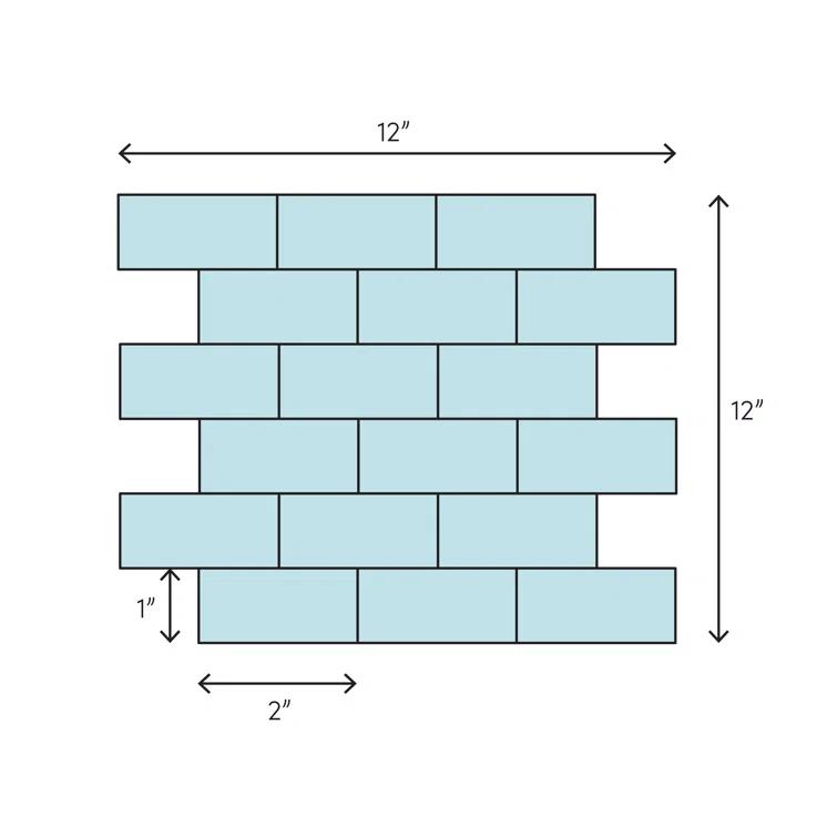 Abolos Reflections 1 x 2 Glass Mosaic Tile