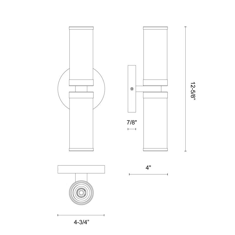 Alora Lighting Revolve Steel Wallchiere