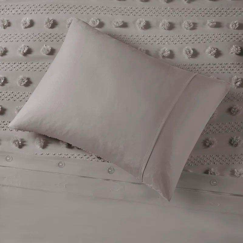 Intelligent Design Clip Jacquard Duvet Cover Set