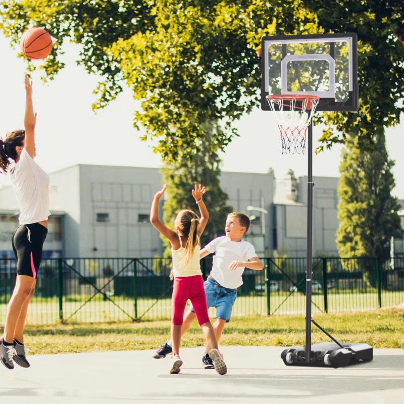 Soozier Height Adjustable 102.25" Outdoor Basketball Hoop