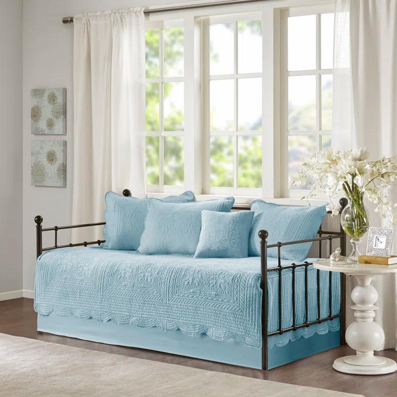 Madison Park Tuscany 6 Piece Reversible Scalloped Edge Daybed Cover Set