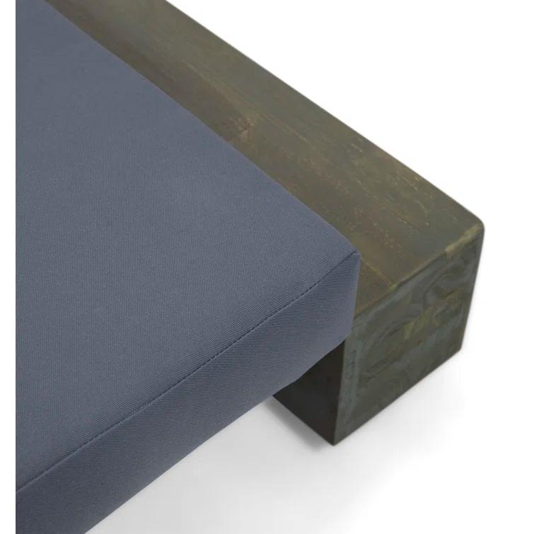 Donnie 39'' Outdoor Acacia Chaise Lounge (Set of 2)