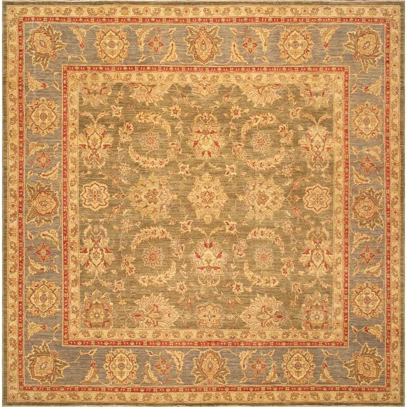 Pasargad Denver One-of-a-Kind 9'10" New Age Square Wool Area Rug in