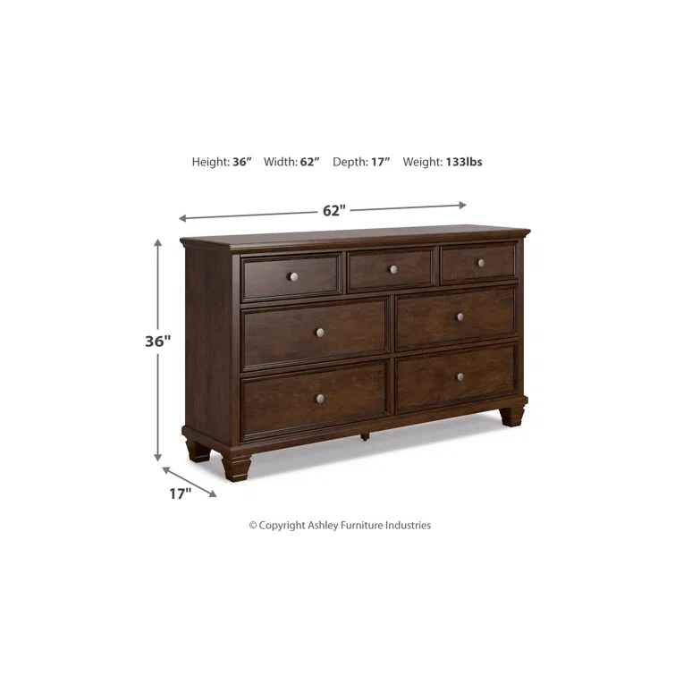 Darby Home Co Allabaksh 62'' W 7 - Drawer Dresser