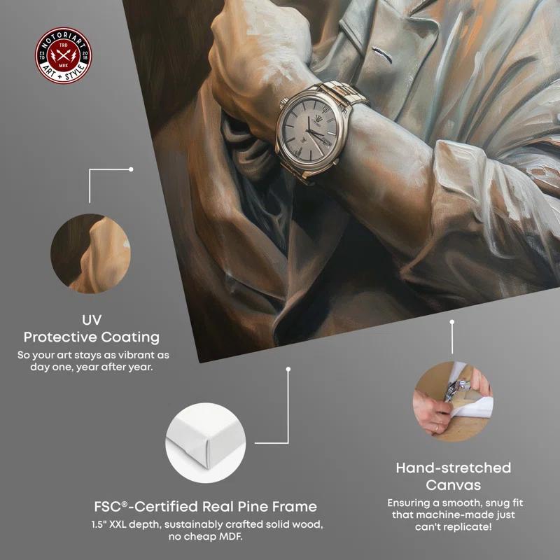 Notori Art Notoriart Classy Sculpture Framed Style 1 Piece Canvas Wall Art