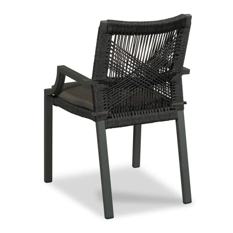 Woodbridge Furniture Bellevue Stacking Patio Dining Armchair with Cushion