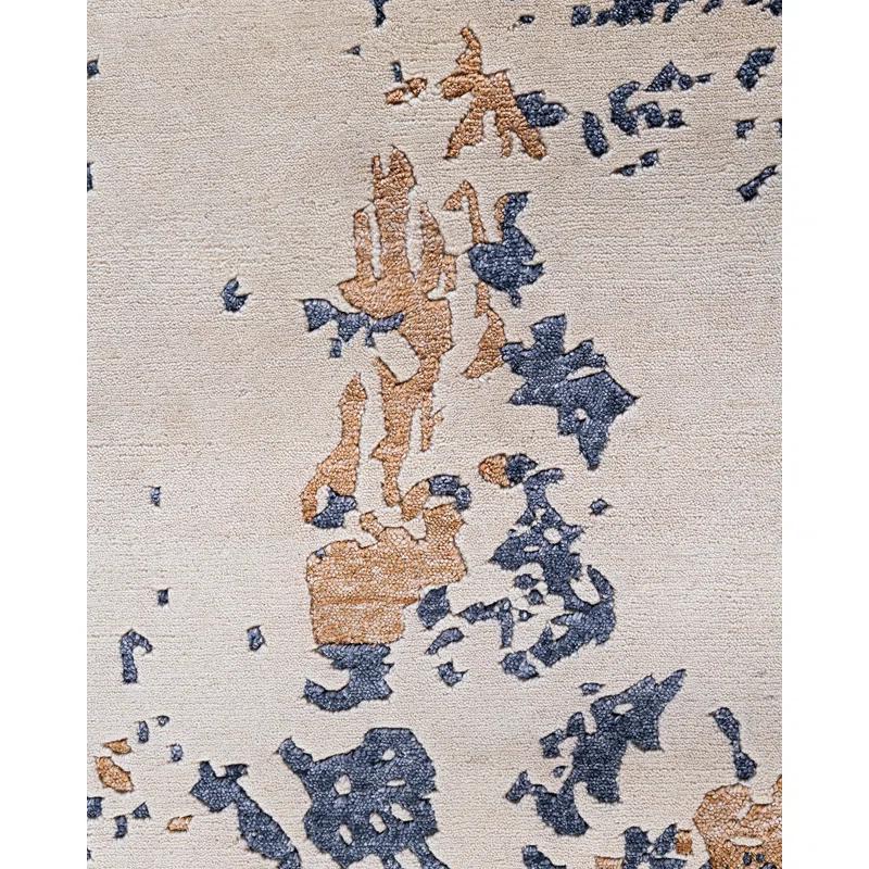 Solo Rugs One-of-a-Kind Rectangle 8'2" X 10'1" New Age Area Rug Beige