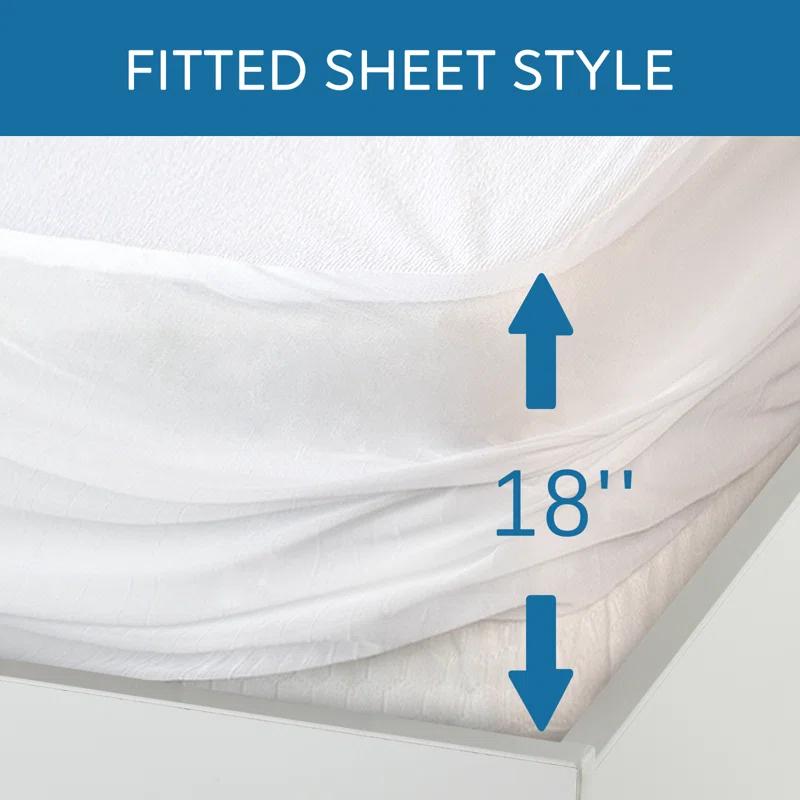 SPRINGSPIRIT Terry Mattress Protector Cover Waterproof