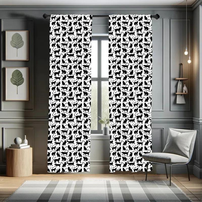 Semi-Sheer Rod Pocket Sliding Panel (Set of 2)