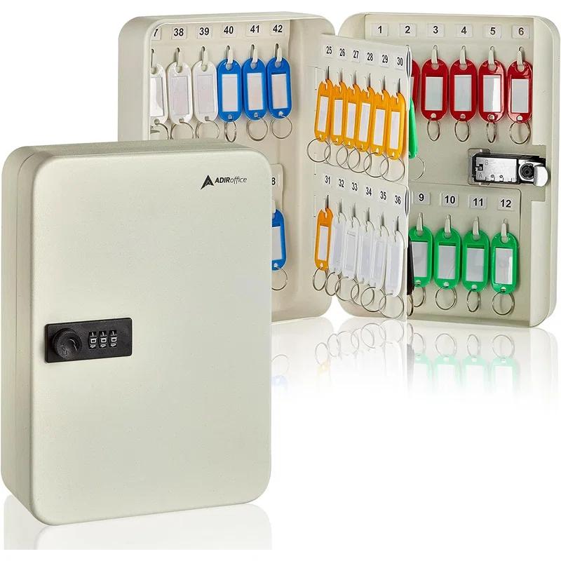 AdirOffice 48 Key Cabinet with Dial / Combination Lock (Set of 2)