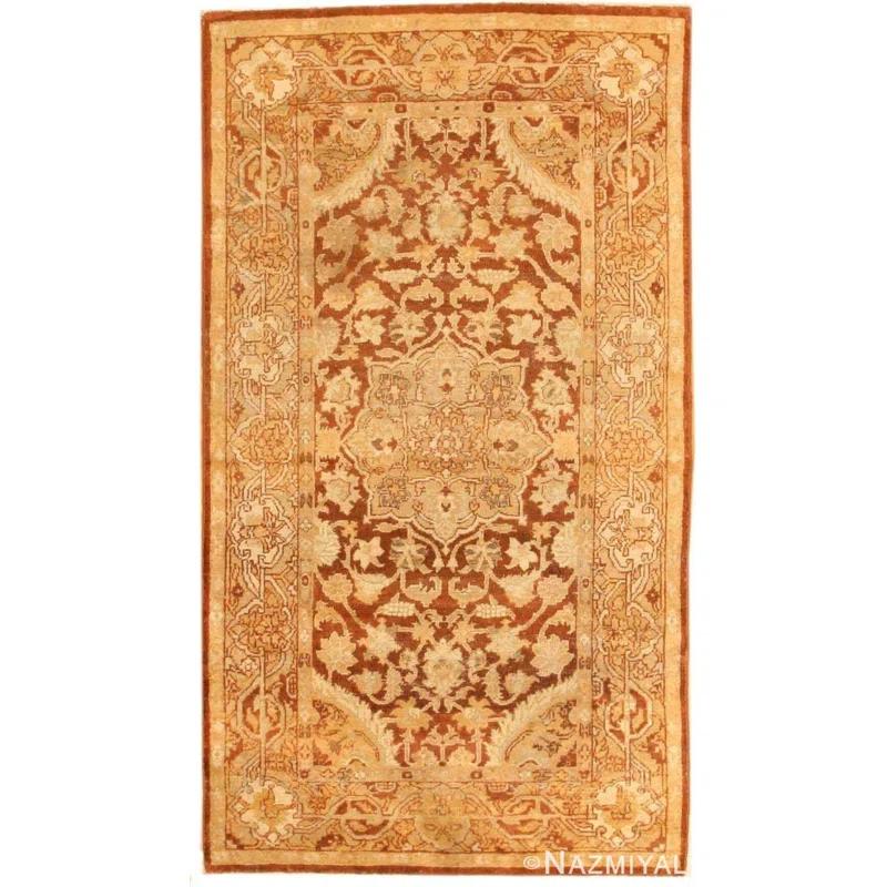 Nazmiyal Collection One-of-a-Kind Rectangle 4' X 7'2" Area Rug in Brown