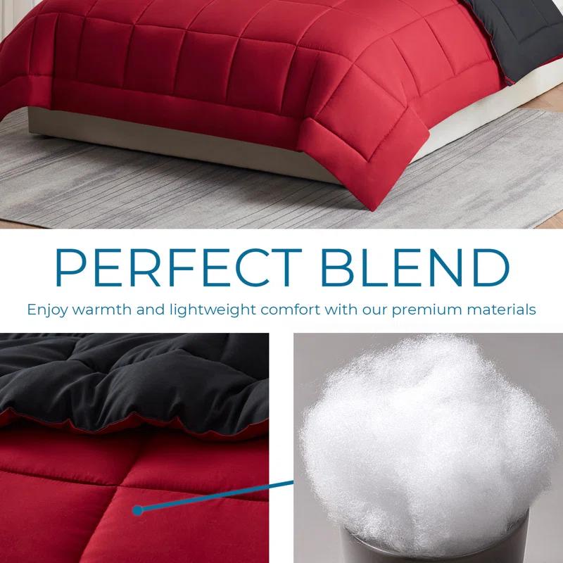 Nestl Nestl All Season Solid Lightweight Down Alternative Reversible Comforter