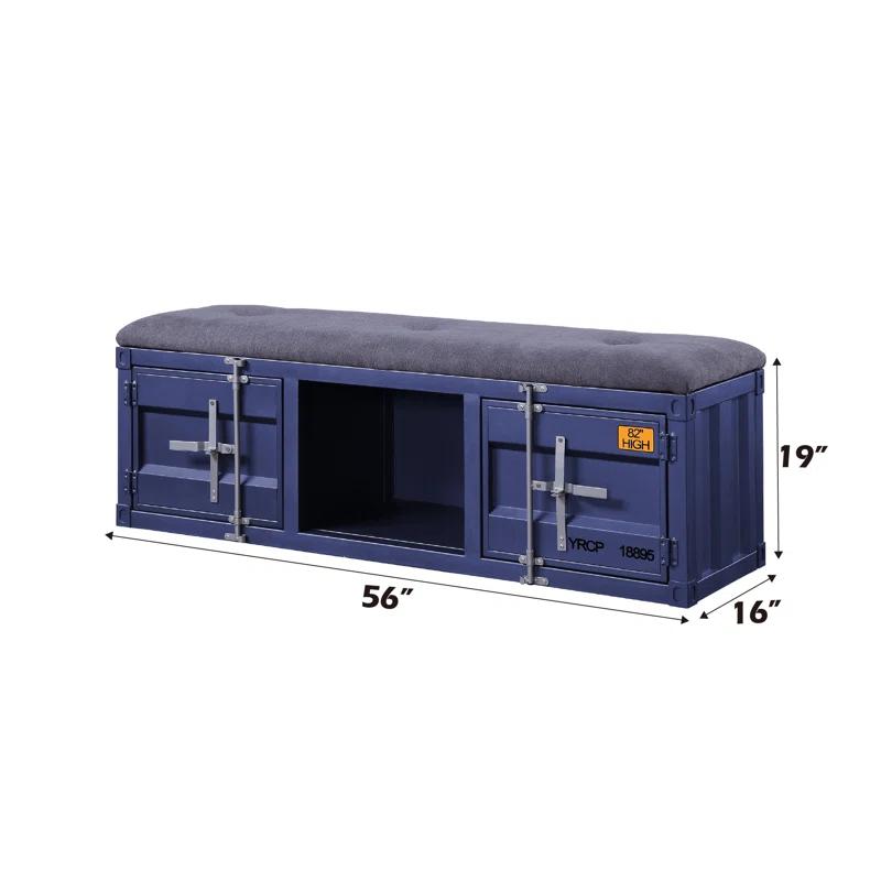 Acme Cargo Fabric Upholstered Storage Bench