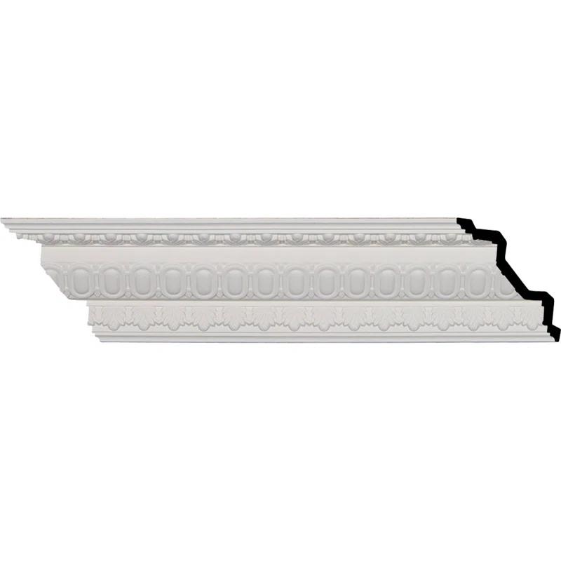 4"H x 4"P x 5 3/4"F x 94 1/2"L, (1 1/4" Repeat), Egg and Dart Crown Moulding
