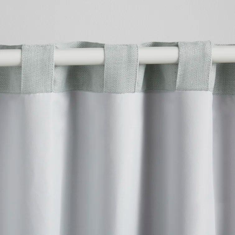 Linen Herringbone Blackout Polyester Curtain