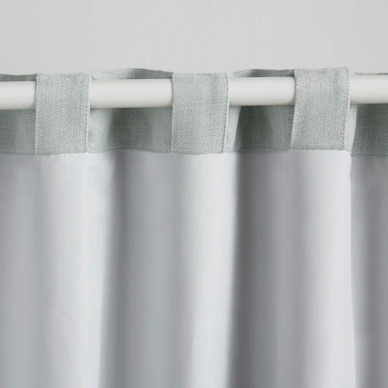 Linen Herringbone Blackout Polyester Curtain