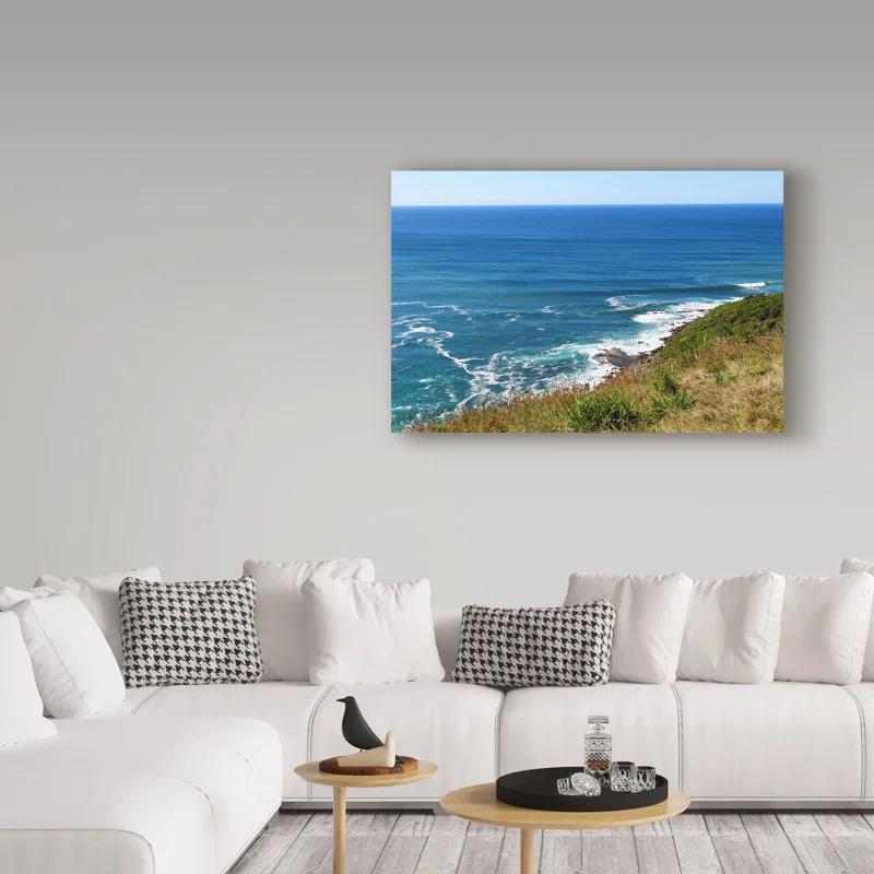 Trademark Fine Art Incredi " Blue Waves Ocean " by Incredi