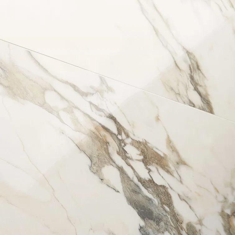 Bond Tile 24" x 47" Polished Marble Look Porcelain Floor and Wall Tile (15.5 Sq. Ft. / Case)