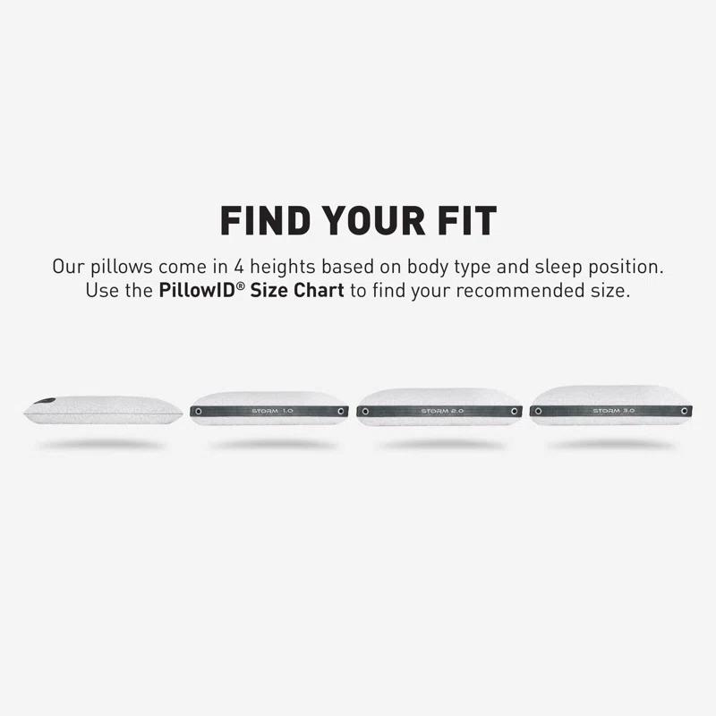 Bedgear Bedgear Storm King Performance Cooling Pillow - Medium Firm Bed Pillow for All Sleep Positions