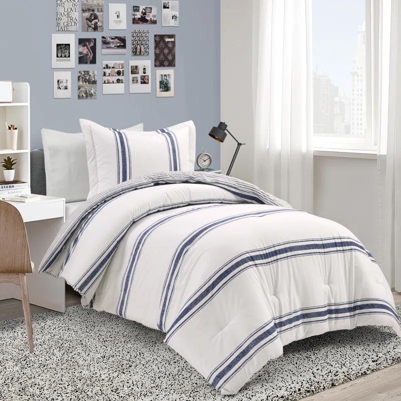 Farmhouse Standard Cotton Reversible Comforter Set