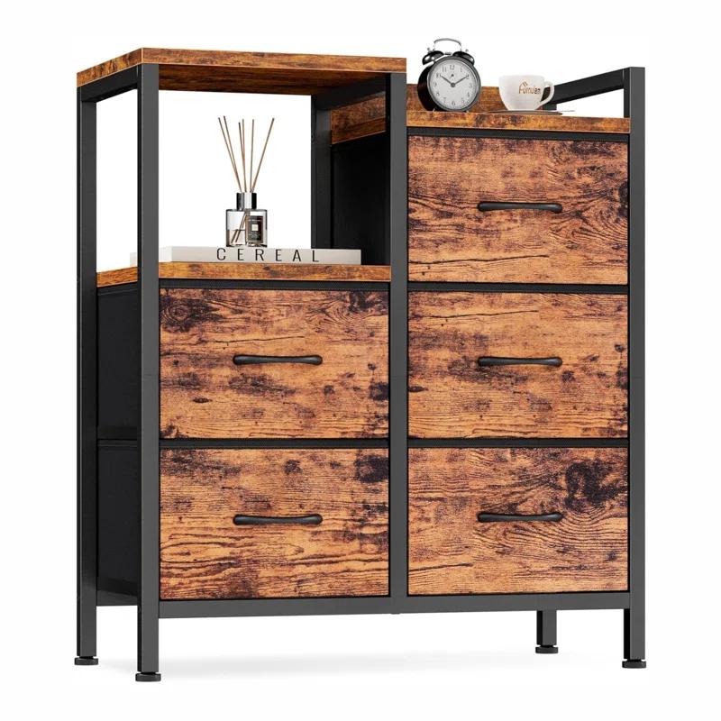 Ameriwood 5 Drawer Rustic Dressers