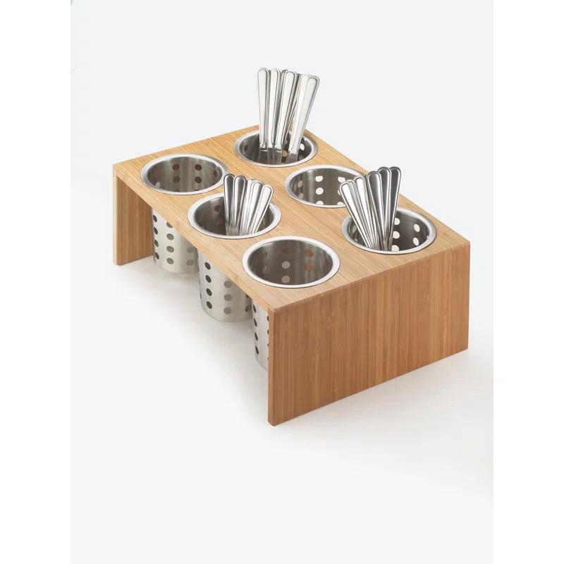 Cal-Mil 6-Cylinder Horizontal Flatware / Condiment Display