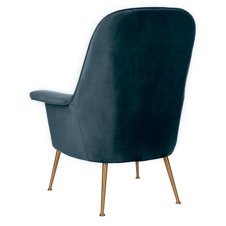 Everly Quinn Velvet Armchair
