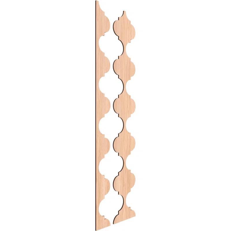 Ekena Millwork Marrakesh Adjustable Wood Decorative Slat Wall Panel Kit