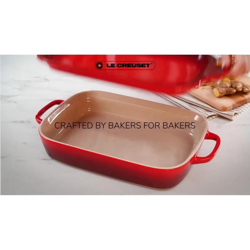 Le Creuset Le Creuset Stoneware Rectangular Dish With Platter Lid, 2.75Qt.