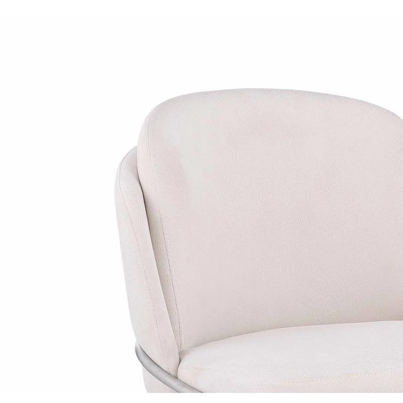 Contemporary Double-layered Curved Back Side Chair