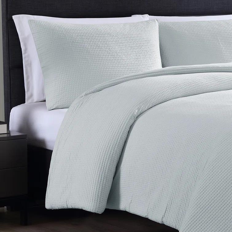 Vera Wang Vera Wang Waffle Pique Solid Cotton Comforter Set