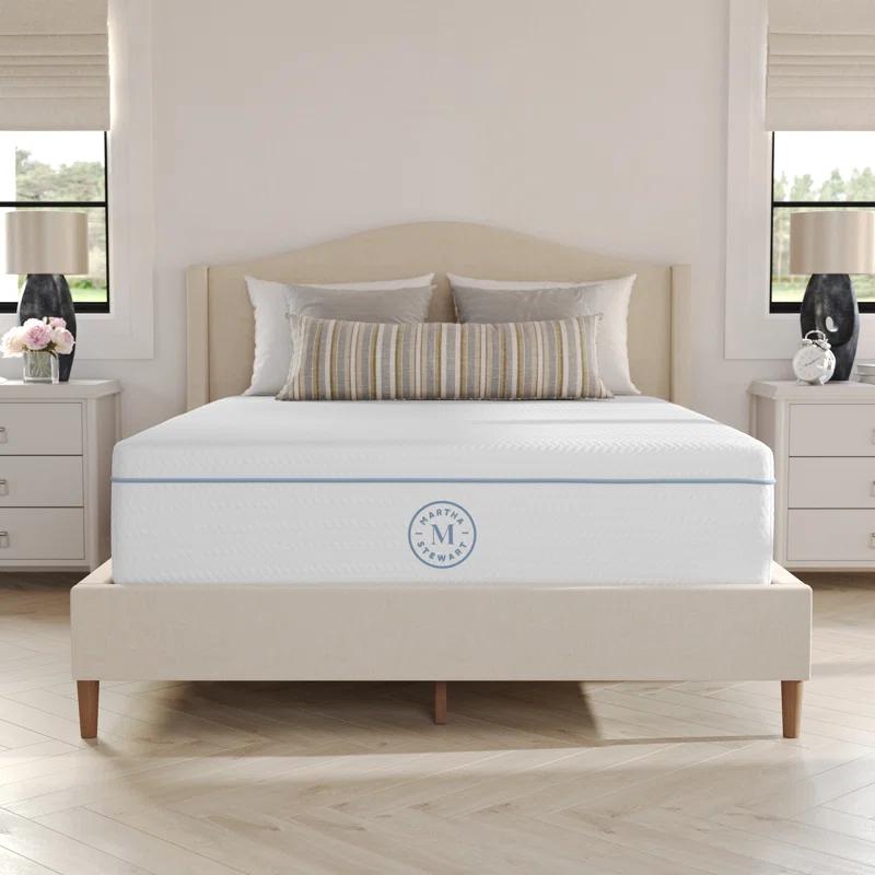 Martha Stewart Martha Stewart SleepComplete Medium Support Dual-Action Green Tea Cooling Memory Foam Mattress