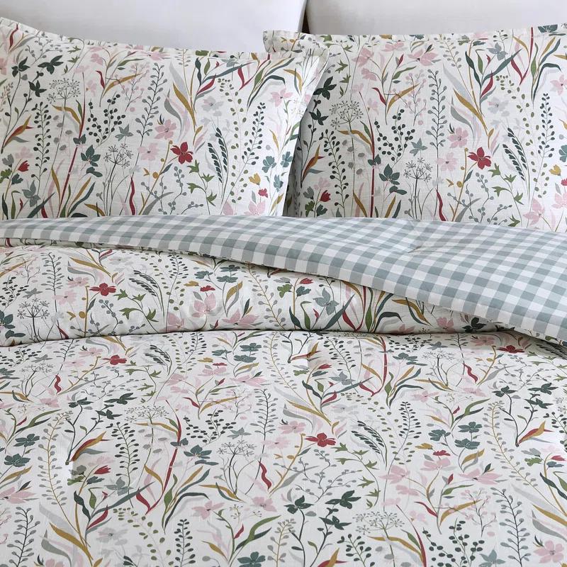 Eddie Bauer Eddie Bauer Woodland Forest Cotton Reversible Pink Comforter Set