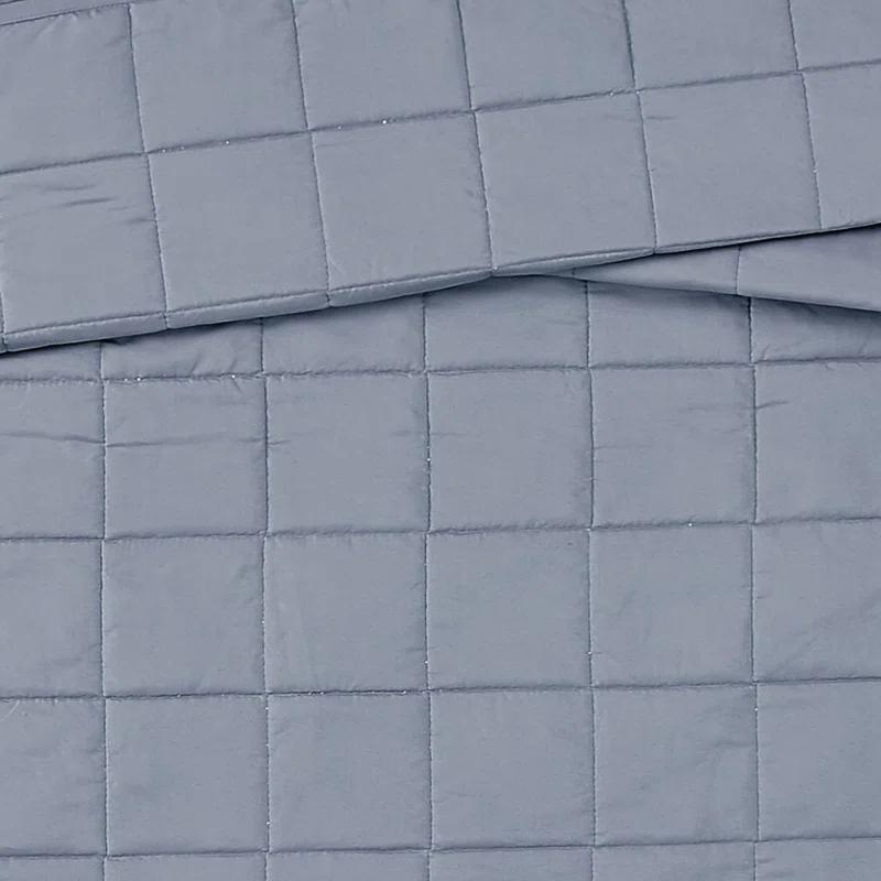 London Fog London Fog Garment Wash Solid Quilt Set