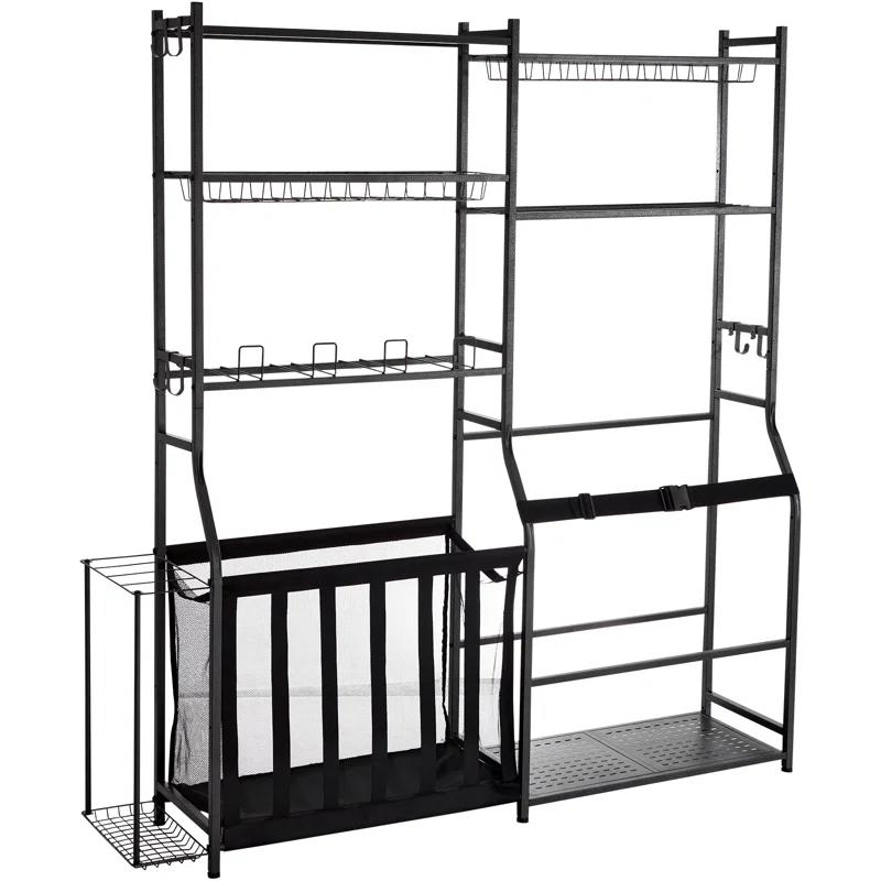 VEVOR GEFSNJHSF0G2GAR4SV0 Steel Freestanding Adjustable Multi-Use Sports Rack