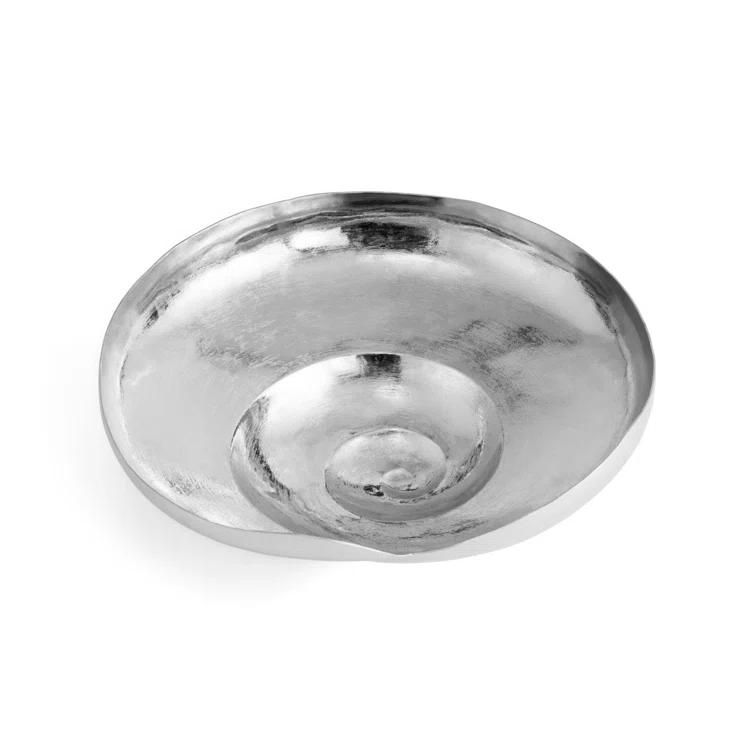 Michael Aram Large Silver Nautilus Shell Decorative Bowl