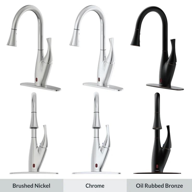 Bio Bidet by BEMIS 7ZUP7000XCP Touchless Pull Down Single Handle Kitchen Faucet
