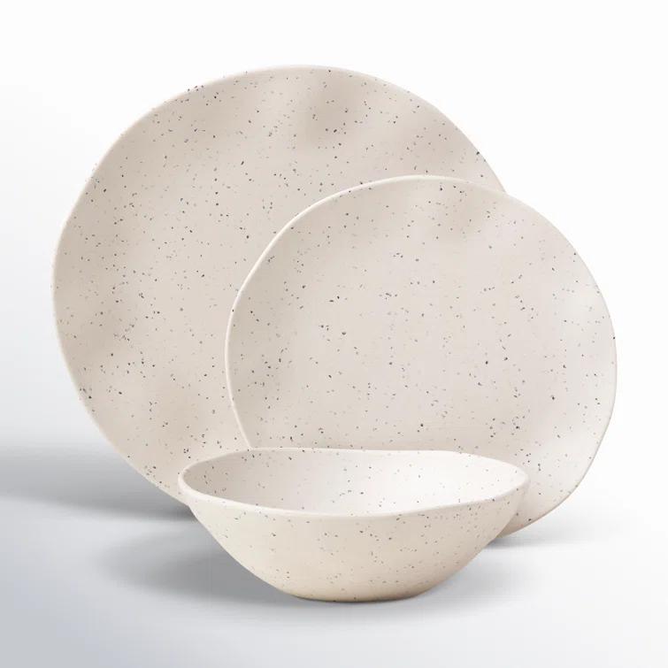 Oneida Terrazzo Melamine 12 Piece Dinnerware Set