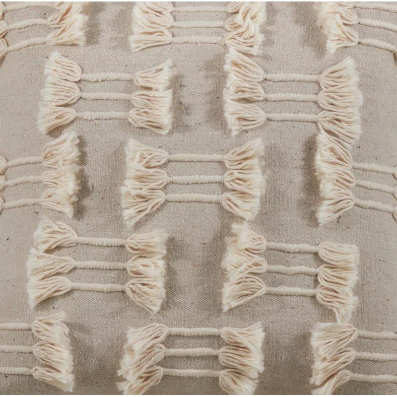 Trois Lignes Collection Cotton Throw Pillow