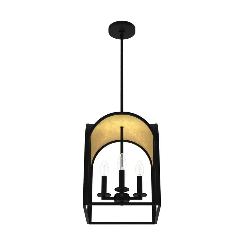 Hunter Fan Dukestown 4 - Light Lantern Geometric Chandelier