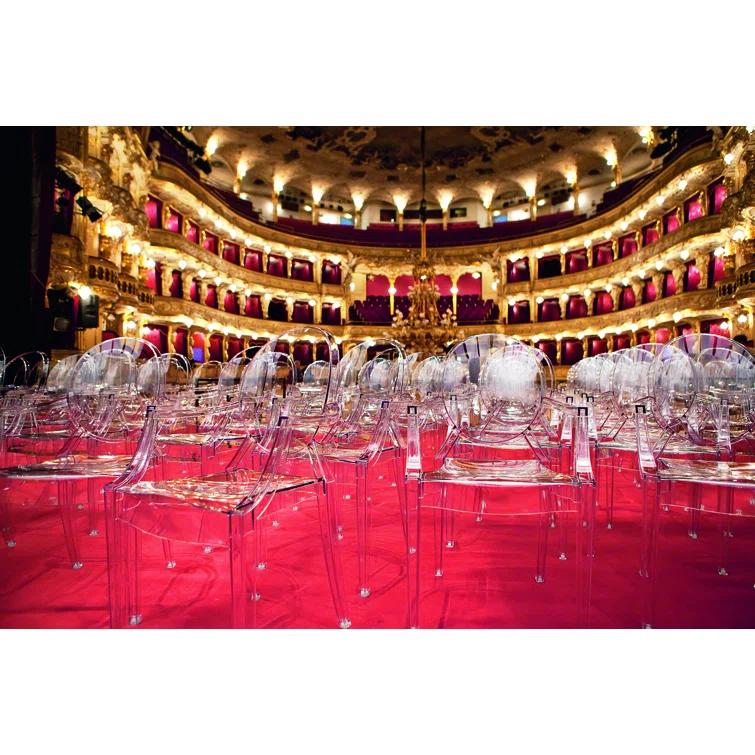 Louis Ghost Polycarbonate 2.0 Outdoor Stacking Dining Armchair (Set of 2)